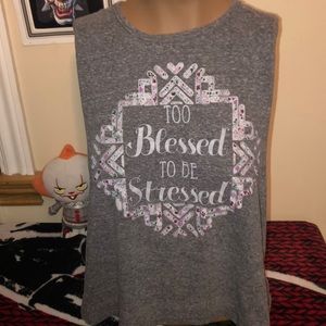 Rue 21 grey muscle tee size small runs big